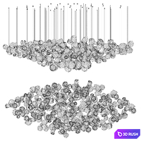 Bocci 100 random lights 3D Model Vray, Corona