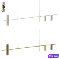Cassandra Pendant Lamp 3D Model Vray, Corona