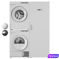 Washing machine, dryer and drying cabinet Asko 02 3D Model Vray, Corona