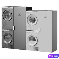 Washing machine, dryer and drying cabinet Asko 02 3D Model Vray, Corona
