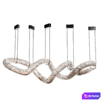 Alabaster Twist Chandelier 3D Model Corona