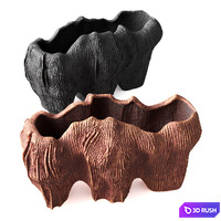 Raw coral vase 3D Model Vray, Corona
