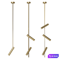 Ansel Minimalist Pendant Spot Light 3D Model