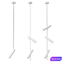 Ansel Minimalist Pendant Spot Light 3D Model Corona