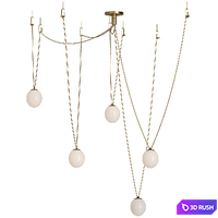 Augustine 5-Bulb 3D Model Vray, Corona