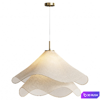 Ethereal Bloom Pendant Light 3D Model Vray, Corona
