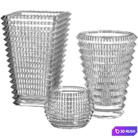Eye Oval &amp; Rectangular &amp; Votive Vase by Baccarat 3D Model Vray, Corona