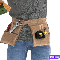Engineer man with tools 04 poses 3D Model Vray, Corona