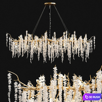Crystal Chandelier Collection 3D Model Vray