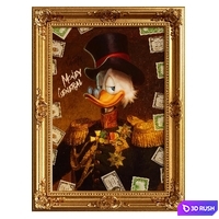 Painting in a classic gold frame with monograms Scrooge McDuck MONEY GENERAL from Saint Vandal 3D Model Vray, Corona