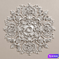 Illuminated ceiling in classic style 006 3D Model Vray, Corona