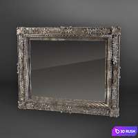 Mirror classicflower 3D Model Vray