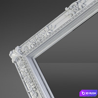Mirror classicflower 3D Model Vray