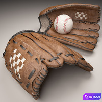 Baseball 3D Model Vray