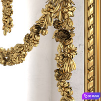 Classical Mirror 3D Model Vray