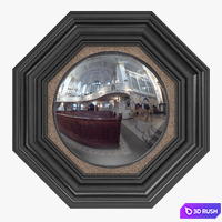 Jonathan Sainsbury - Octagonal convex mirror 3D Model Vray