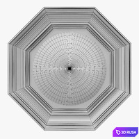 Jonathan Sainsbury - Octagonal convex mirror 3D Model Vray