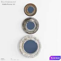 UTTERMOST Adelfia Rounds S3 mirror 3D Model Corona