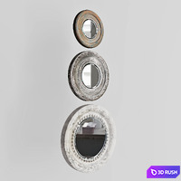 UTTERMOST Adelfia Rounds S3 mirror 3D Model Corona