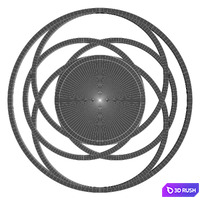 Mirror Galaxy 3D Model Vray