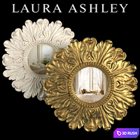 Mirror Lila Floral Gold, Lila Floral Ivory by Laura Ashley 3D Model Vray