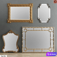 Mirror Collection Set 04 3D Model Corona