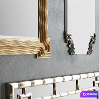 Mirror Collection Set 04 3D Model Corona