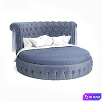 Round bed Ceppi - Soft Wall 3D Model Corona