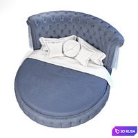 Round bed Ceppi - Soft Wall 3D Model Corona