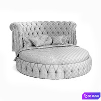 Round bed Ceppi - Soft Wall 3D Model Corona