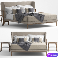Bed Giorgetti Pegaso 3D Model Vray