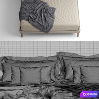 Bed Giorgetti Pegaso 3D Model Vray