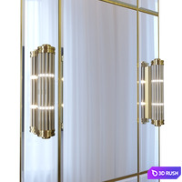 Eichholtz Mirror Beaumont with light 3D Model Vray, Corona