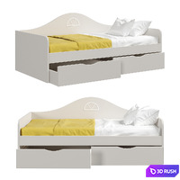 Sofa bed children's series Amsterdam from the Mandarin factory 3D Model Vray