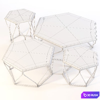 Ulivi Salotti: Coffee Tables - Susanne 3D Model Corona