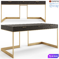Skram, Wshbone drawer desk 3D Model Vray, Corona