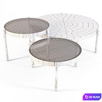 Meroni and Colzani: Coffee Tables - Sanremo 3D Model Corona