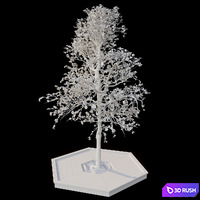 Tree 3D Model Vray, Corona