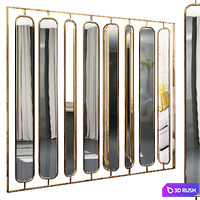 Decorative partition 14 3D Model Vray, Corona