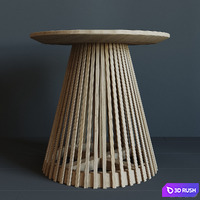 Wooden coffee table - IRUNE CC0623M47 3D Model Corona