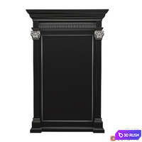Restoration Hardware 18th Neoclassical Fluted leaner mirror 3D Model Vray, Corona