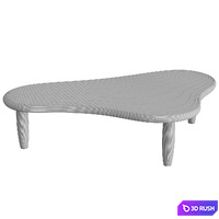 Puddle table 3D Model Corona