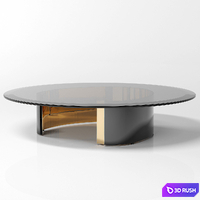 Minotti_Bangle Round coffee table 3D Model Corona