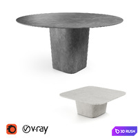 Tribù Tao outdoor garden Tables 3D Model Vray, Corona