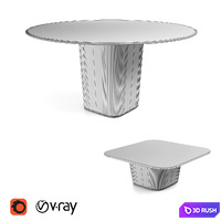 Tribù Tao outdoor garden Tables 3D Model Vray, Corona