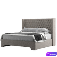 RH Atherton Bed 3D Model Vray