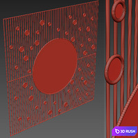 Mirror 149 3D Model Vray, Corona