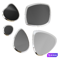 Reflex Seventy Mirrors Pack Medium Size 3D Model Vray, Corona