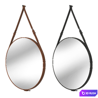 Round mirror 3D Model Vray, Corona