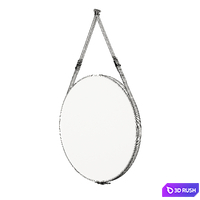 Round mirror 3D Model Vray, Corona